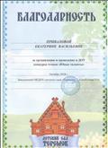 Благодарность за организацию и проведение в ДОУ конкурса чтецов"Юные таланты" Благодарность за организацию и проведение в ДОУ конкурса чтецов"Юные таланты"